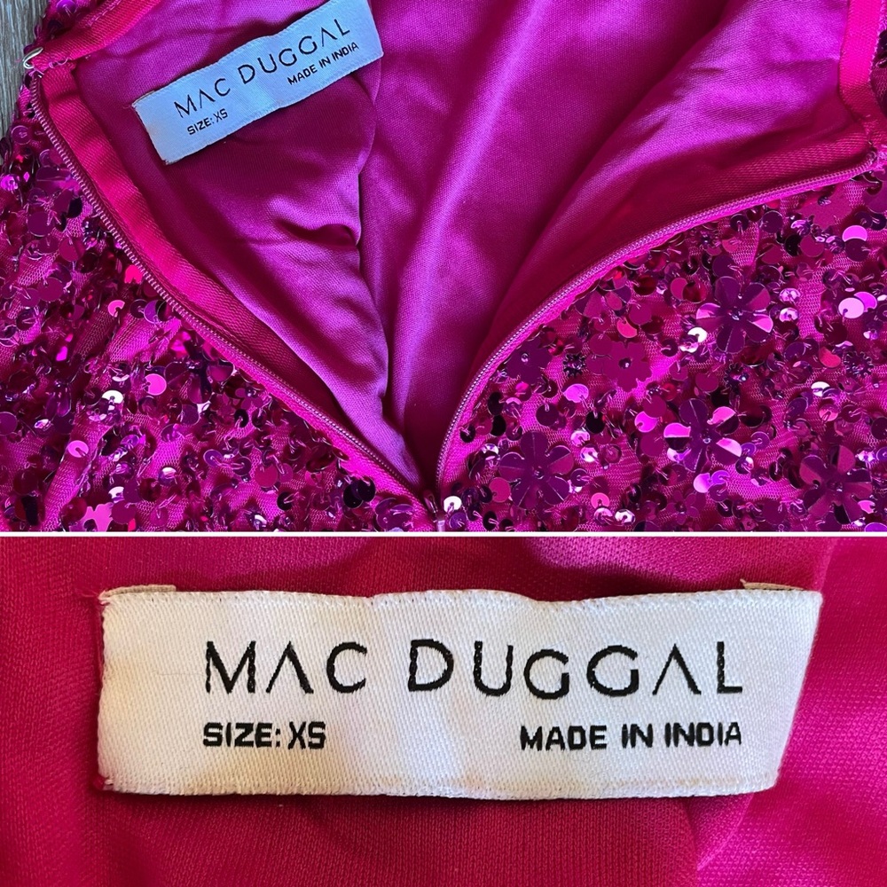 Mac Duggal Pink Sequin Maxi Dress - Picture 16 of 16